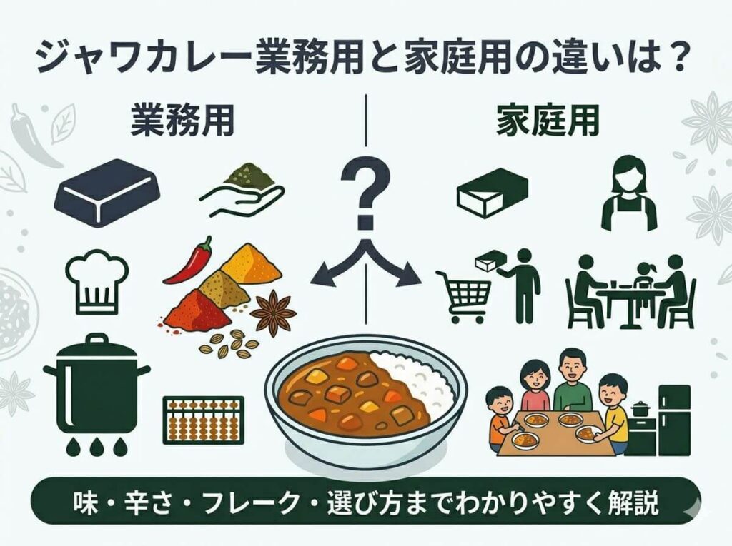 ジャワカレー業務用と家庭用の違いは？味・辛さ・フレーク・選び方までわかりやすく解説 · 投稿