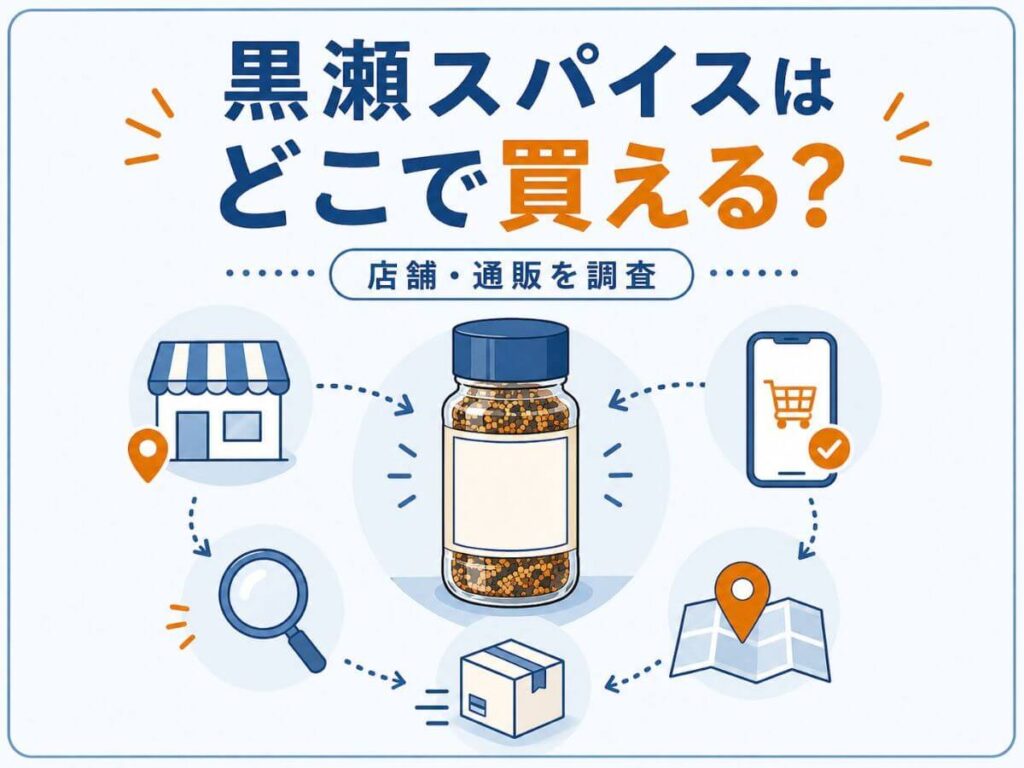 黒瀬スパイスはどこで買える？確実に買うなら公式通販がおすすめ