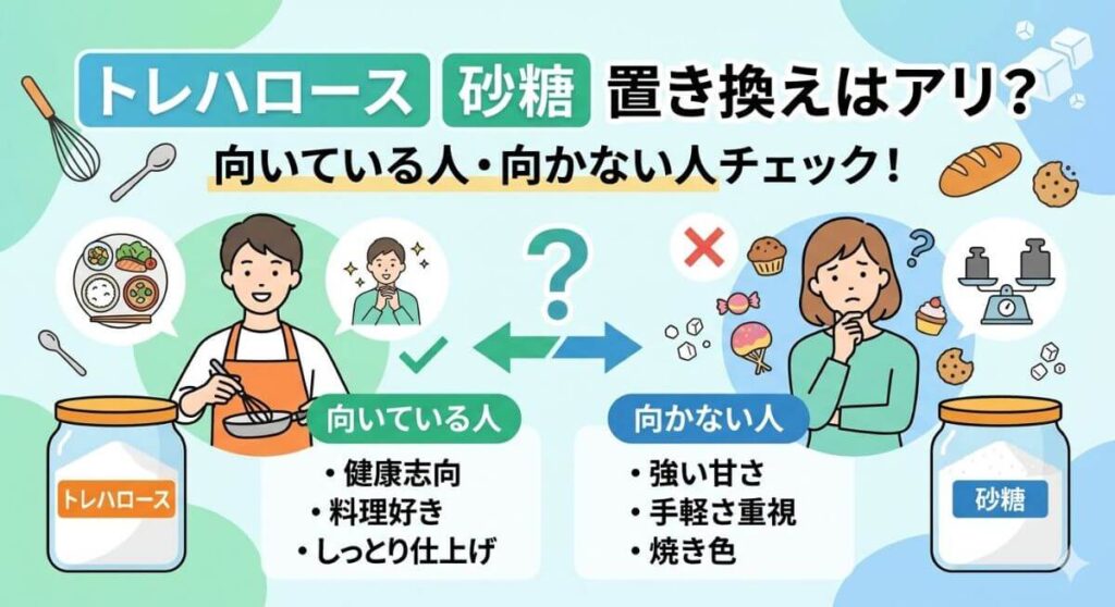 トレハロース 砂糖 置き換えはアリ？買う前に向いている人・向かない人をチェック