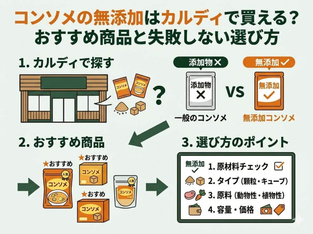 コンソメの無添加はカルディで買える？迷ったらこれ｜おすすめ商品と失敗しない選び方