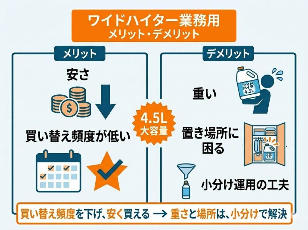 ワイドハイター業務用のメリットとデメリット