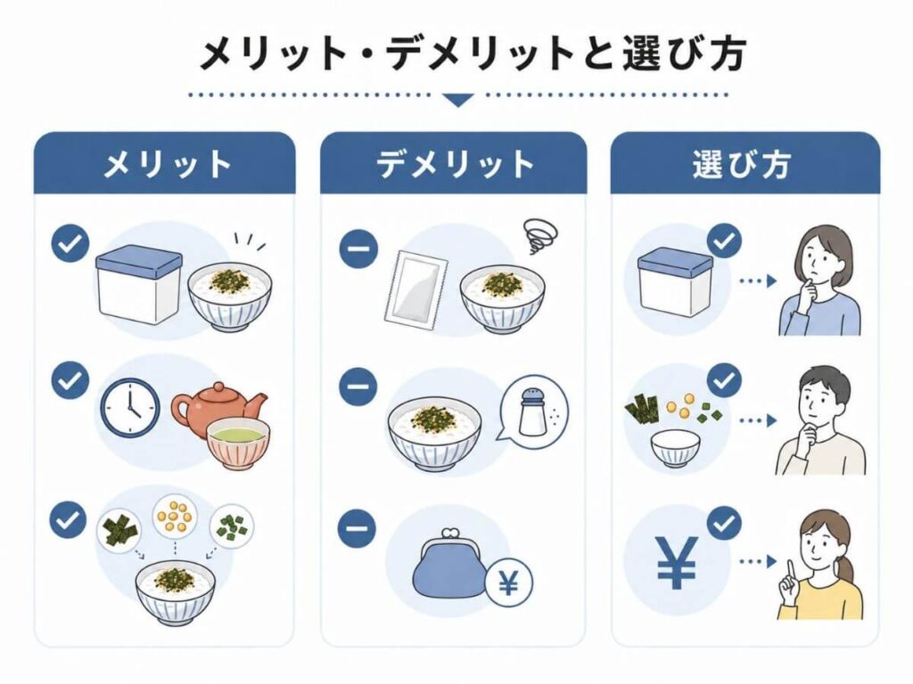 永谷園お茶漬け業務用のメリット・デメリットと選び方