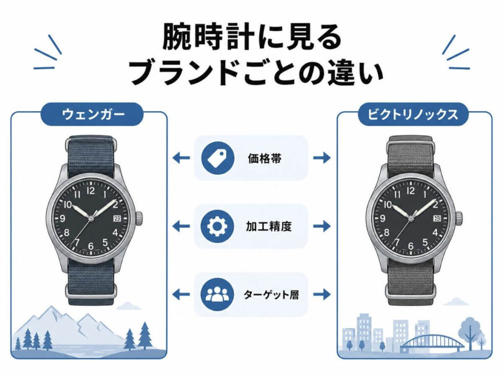 腕時計に見るブランドごとの違い