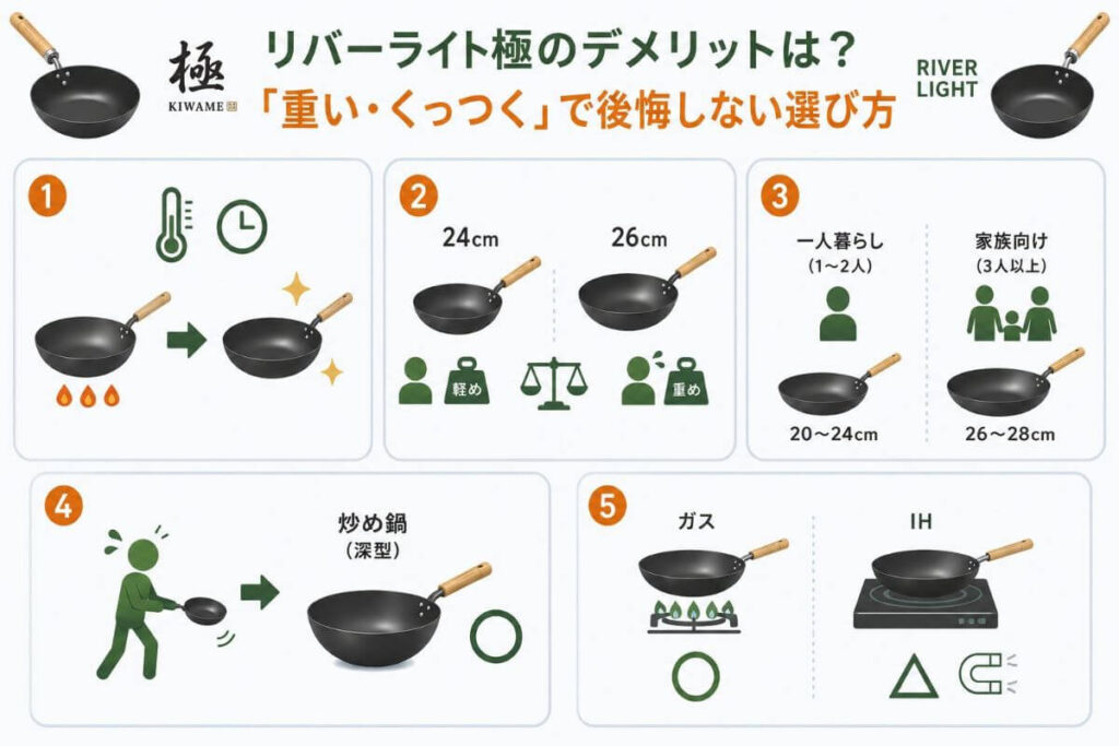 リバーライト極のデメリットは？「重い・くっつく」で後悔しない選び方