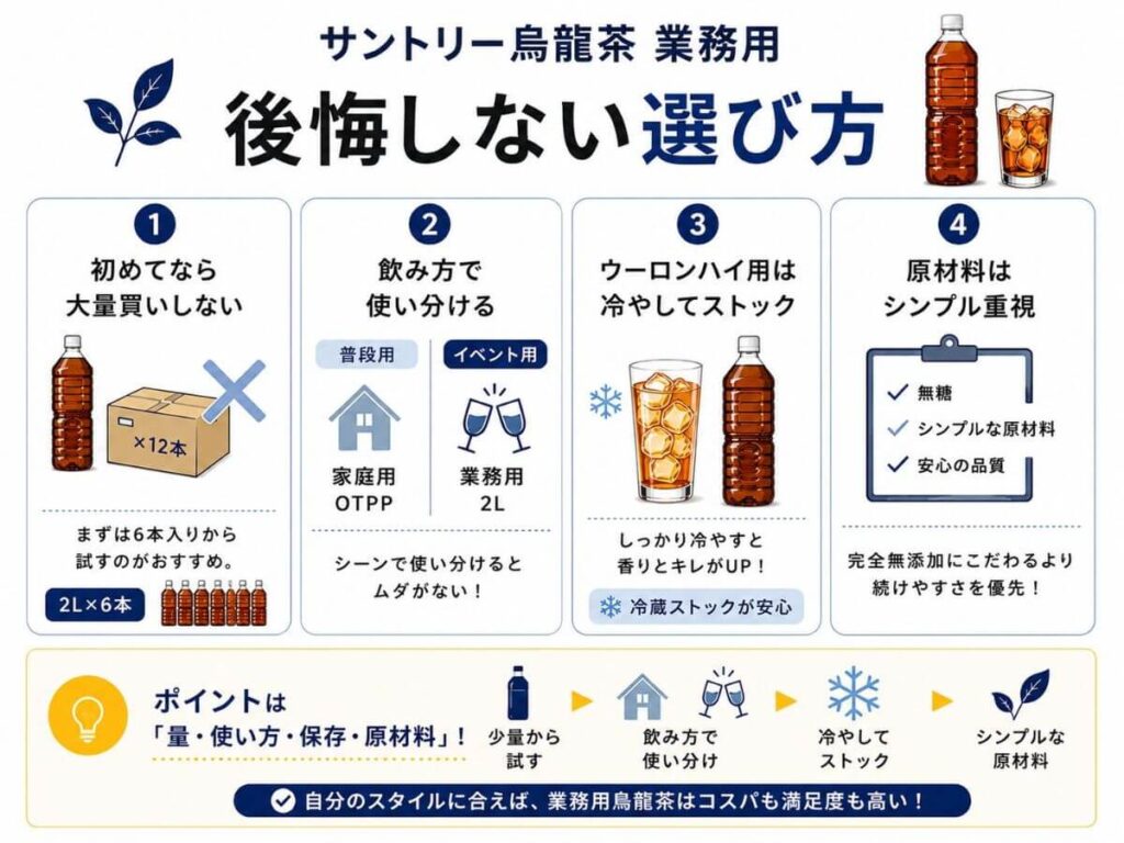 サントリー烏龍茶業務用で後悔しない買い方
