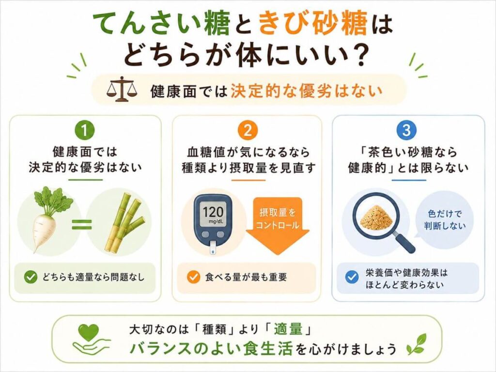 てんさい糖ときび砂糖はどちらが体にいい？