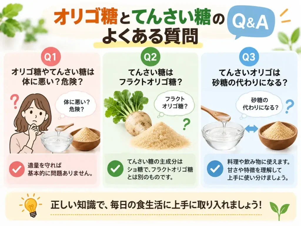 オリゴ糖とてんさい糖のよくある質問
