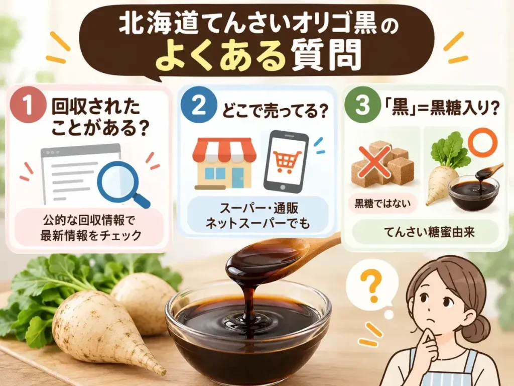 北海道てんさいオリゴ黒のよくある質問